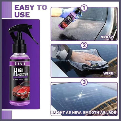 3 in 1 High Protection Ceramic Coating Spray - Emporium Shop