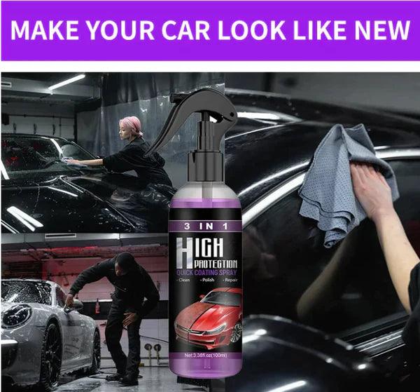 3 in 1 High Protection Ceramic Coating Spray - Emporium Shop