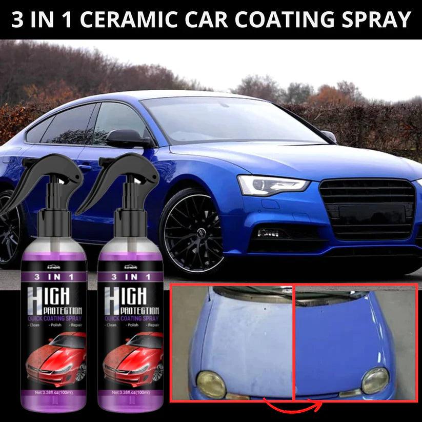 3 in 1 High Protection Ceramic Coating Spray - Emporium Shop